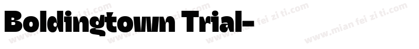 Boldingtown Trial字体转换